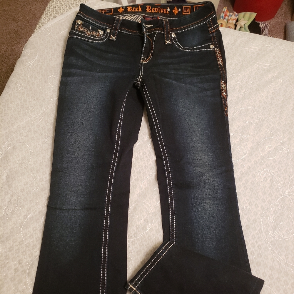 Boot cut midrise Rock Revival jeans
